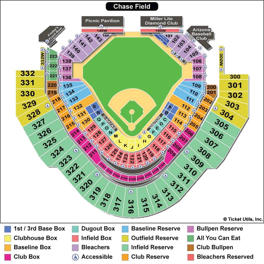 რუკა diamondbacks სტადიონი