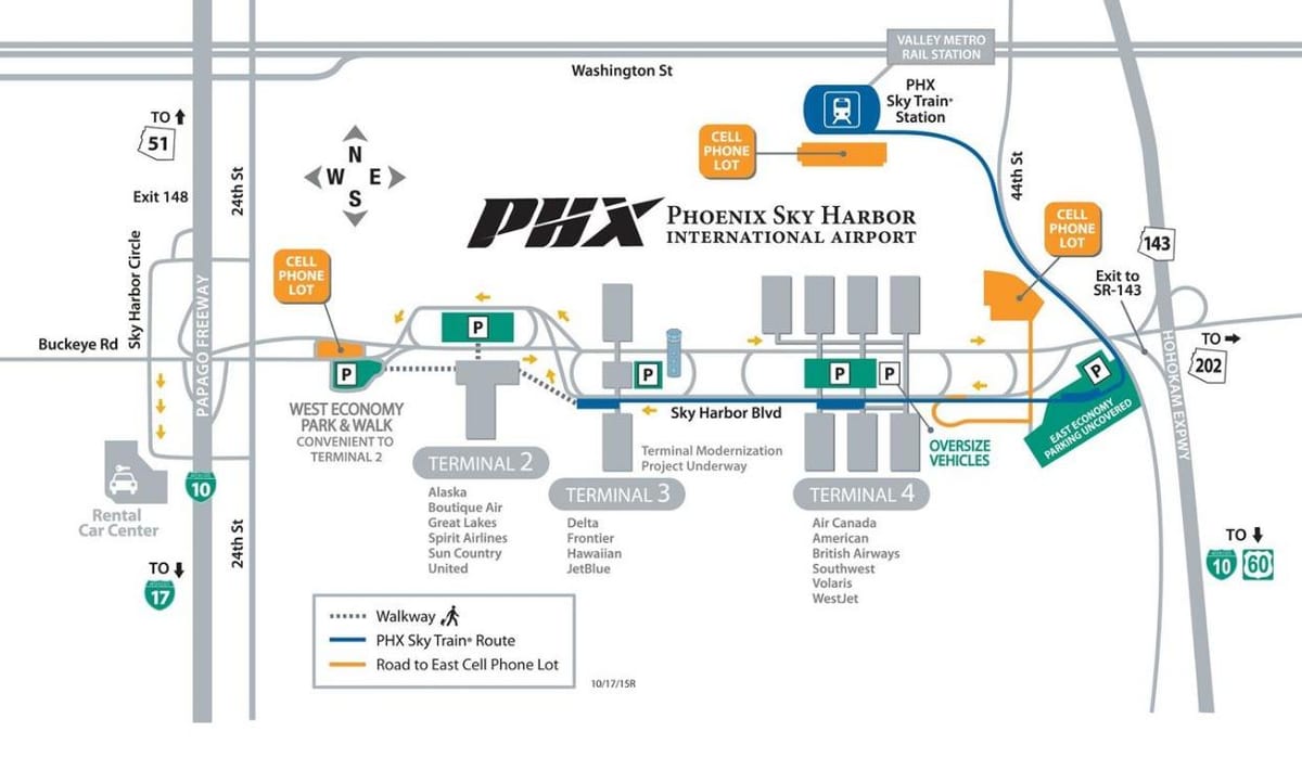 რუკა sky harbor