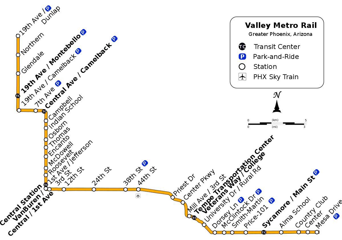 ველი მეტრო ავტობუსი მარშრუტის რუკა