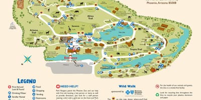 რუკა Phoenix Zoo