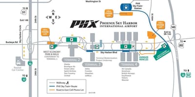 რუკა sky harbor